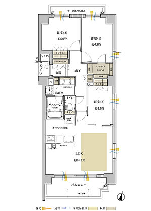 ワコーレ神戸上筒井通レジデンス 間取り D