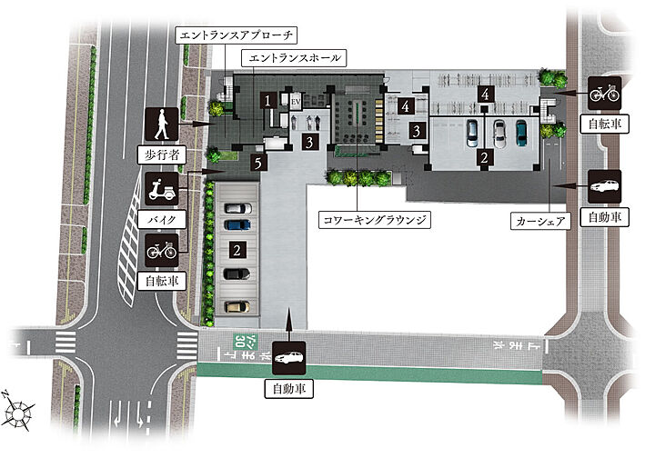 ワコーレ明石大久保駅前 共用部
