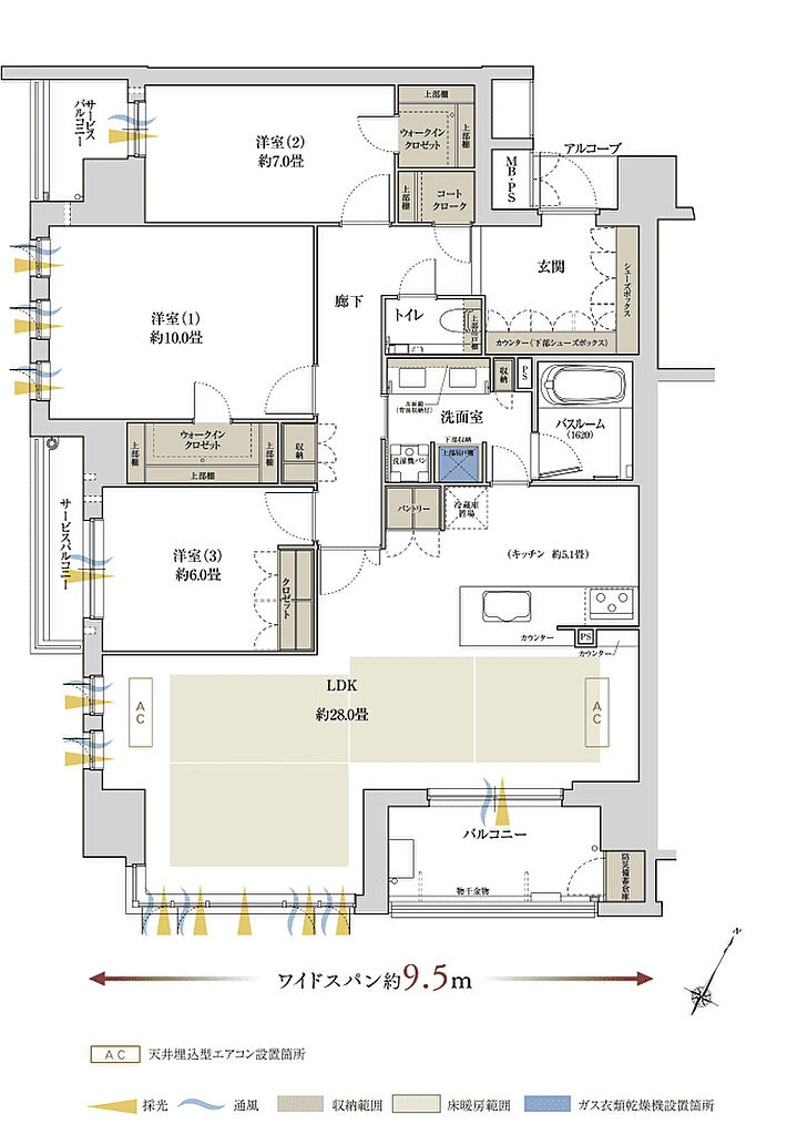 ワコーレ住吉本町 間取り A1