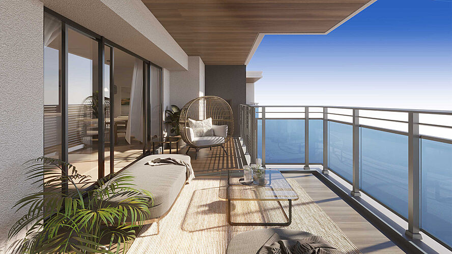 レ・ジェイド西宮甲子園 スカイバルコニー完成予想図