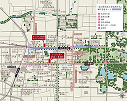 レ・ジェイド奈良三条通り 現地案内図