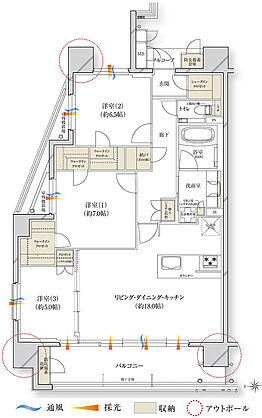 レ・ジェイド川西能勢口駅前 間取り A