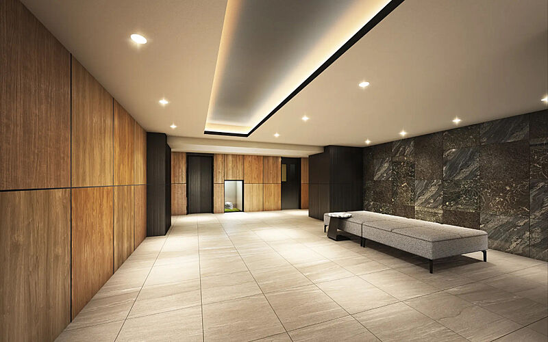 ユニハイム京都西院高辻通 エントランスホール完成予想図