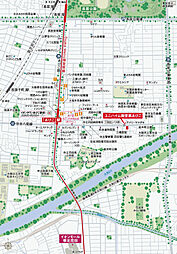 ユニハイム御堂筋あびこ 現地案内図
