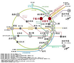 ウィルローズ谷中銀座 アクセス図
