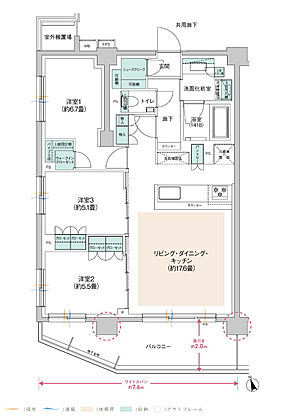 ウィルローズ府中緑町 間取り 【第2期5次】I