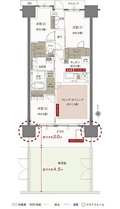 Grace Garden 小平小川東 間取り 【先着順】B10g