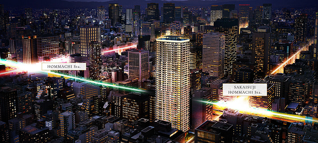 ローレルタワー堺筋本町 外観