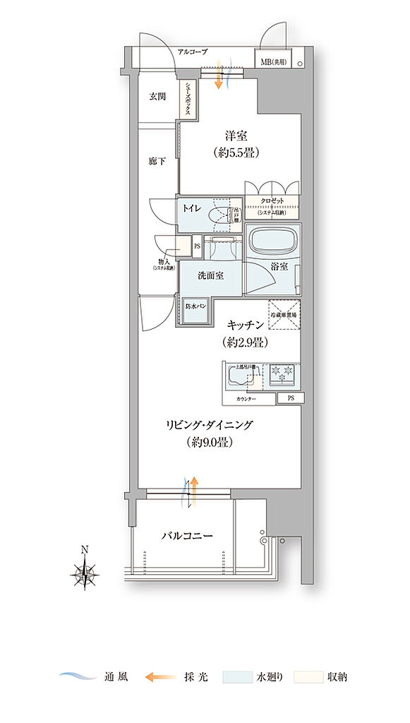 ローレルコート花園ステーションゲート 間取り 【先着順】F