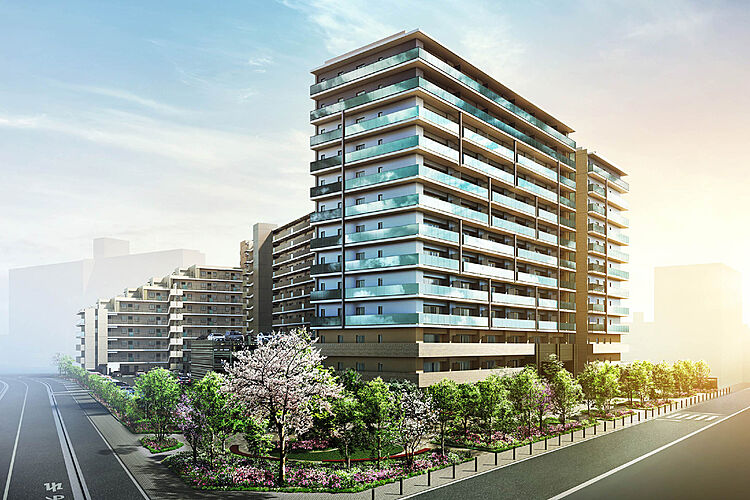 ローレルスクエア長原ザ・ランドマークス 外観完成予想図