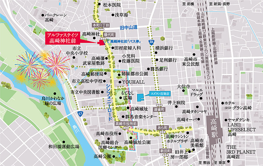 現地案内図