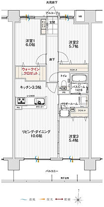 アルファステイツ北長野 間取り C【メニュー2】