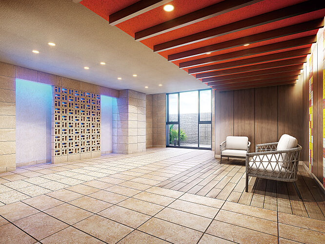 アルファステイツ北谷伊平 エントランスホール完成予想CG