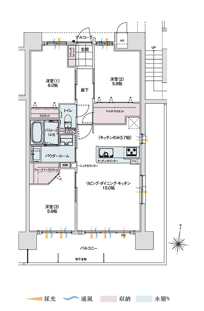 アルファステイツ笹沖 間取り G