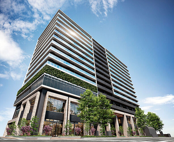 アルファガーデン岡山城下 外観完成予想CG