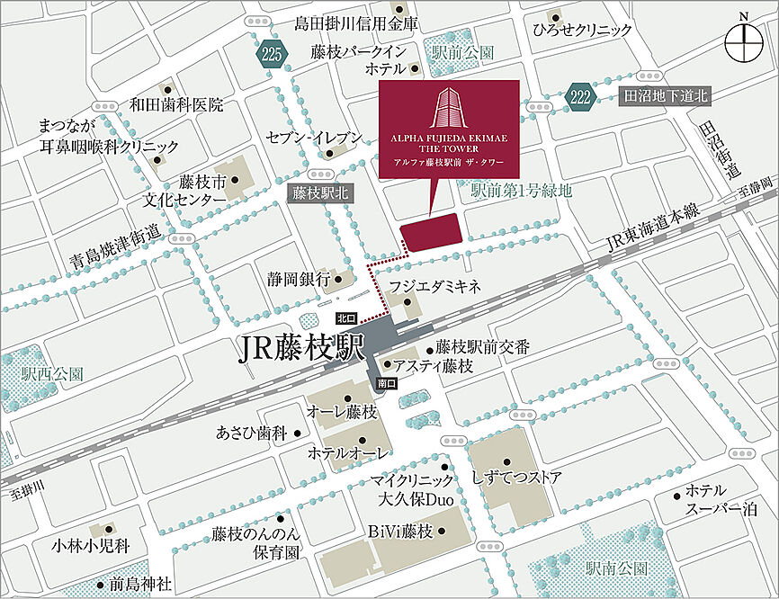 現地案内図