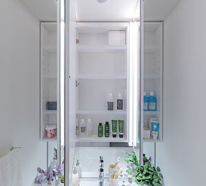 アルファステイツ下松桜町 木製三面鏡裏収納