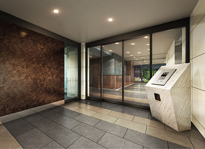 アルファスマート北田宮 風除室完成予想図