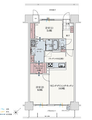 アルファスマート北田宮 間取り G