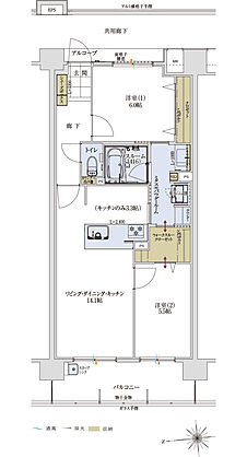 アルファステイツ太宰府五条 間取り E