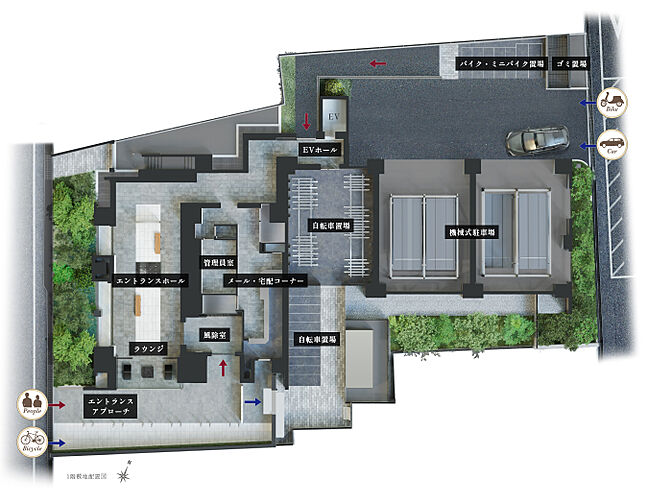 ジオ神戸三宮 共用部