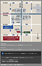 ジオ京都北大路 モデルルーム案内図