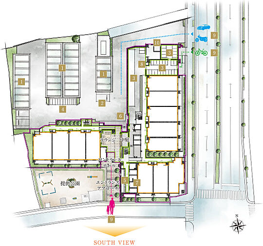 ジオ京都桂川テラス 共用部