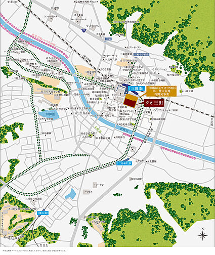 ジオ三田 現地案内図