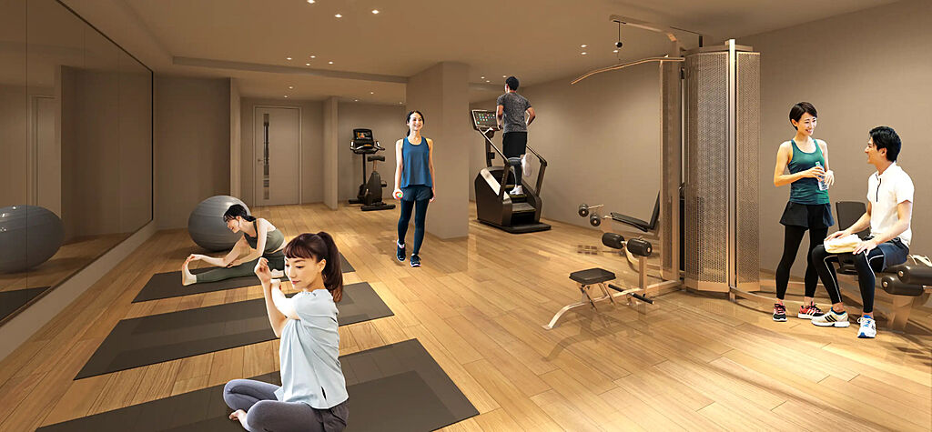 ジオ京都西院 ウェルネスルーム完成予想図