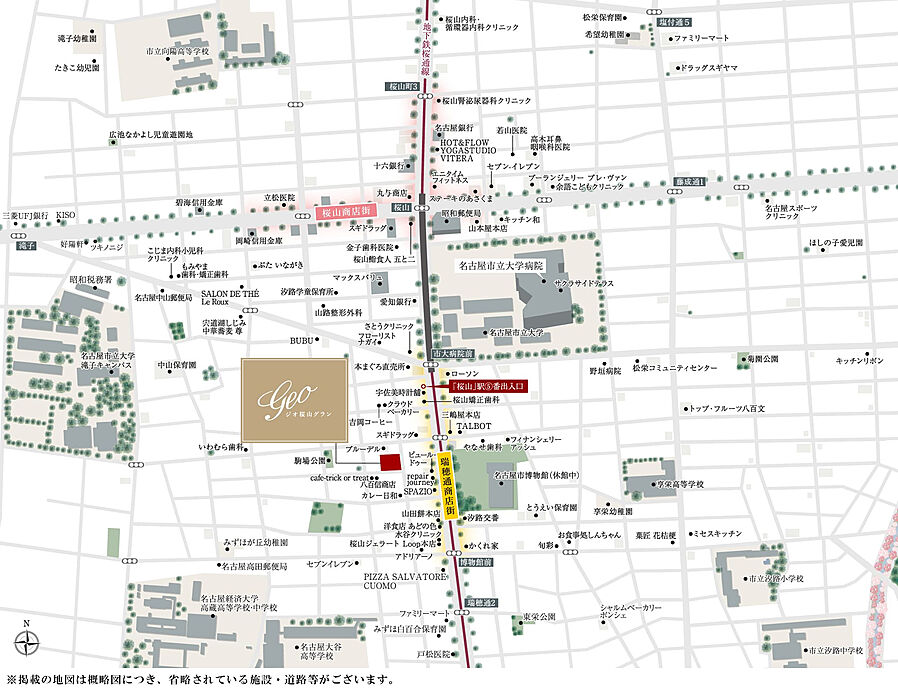 ジオ桜山グラン：案内図