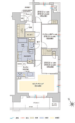 ジオ神戸相生町 間取り F