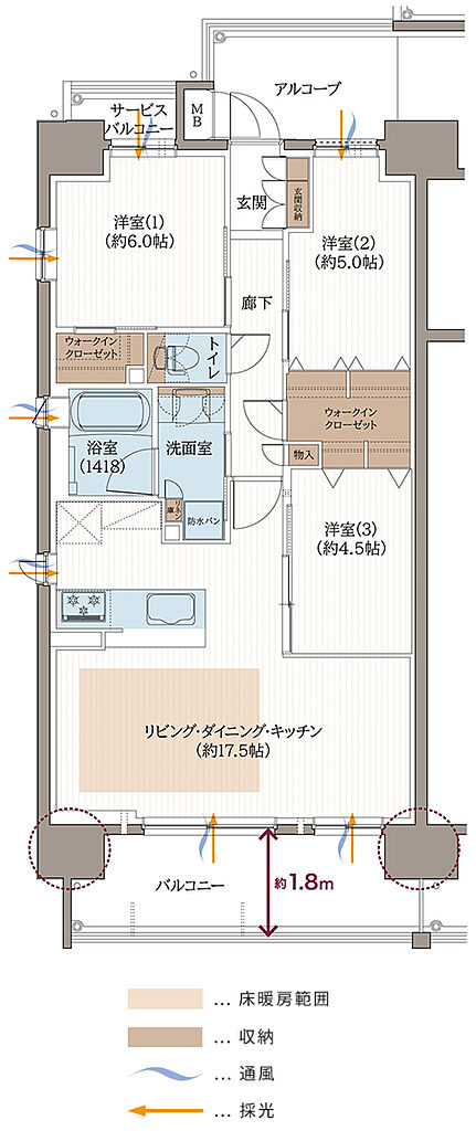 リベール東加古川駅前通り 間取り A-4