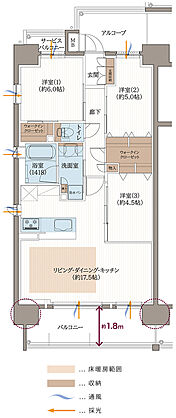リベール東加古川駅前通り 間取り A-4