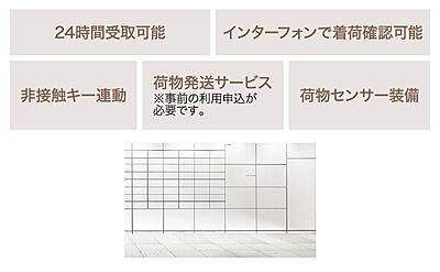 24時間利用可能なポスト一体型宅配ボックス