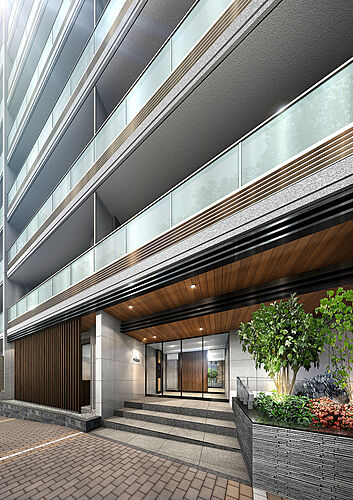 エクセレントシティ多摩永山 エントランスアプローチ完成予想CG