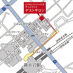 エクセレントシティ平井 ザ・レジデンス モデルルーム案内図