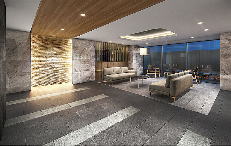 エクセレントシティ清瀬ザ・グレイス エントランスホール完成予想CG