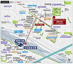 エクセレントシティ幕張本郷パークサイド モデルルーム案内図