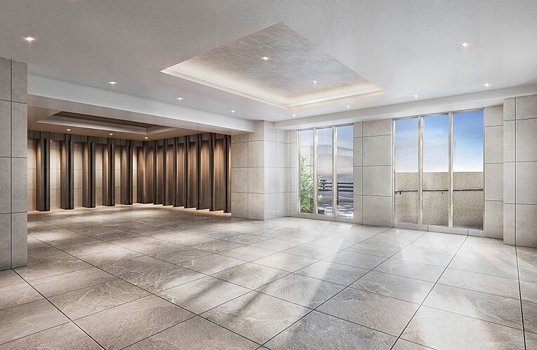 ファミリアーレ岩倉駅前 エントランスホール完成予想図