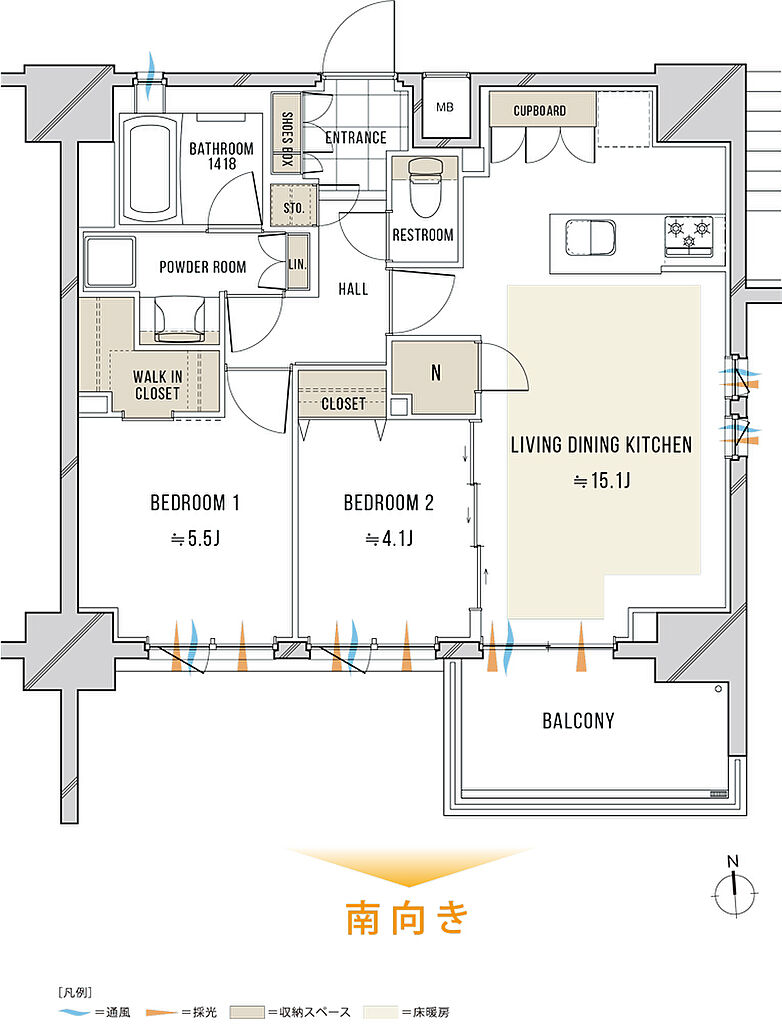 ルピアコート本川越ステーションビュー 間取り J