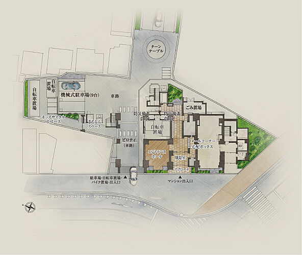ルピアコート川口本町 敷地配置完成予想イラスト