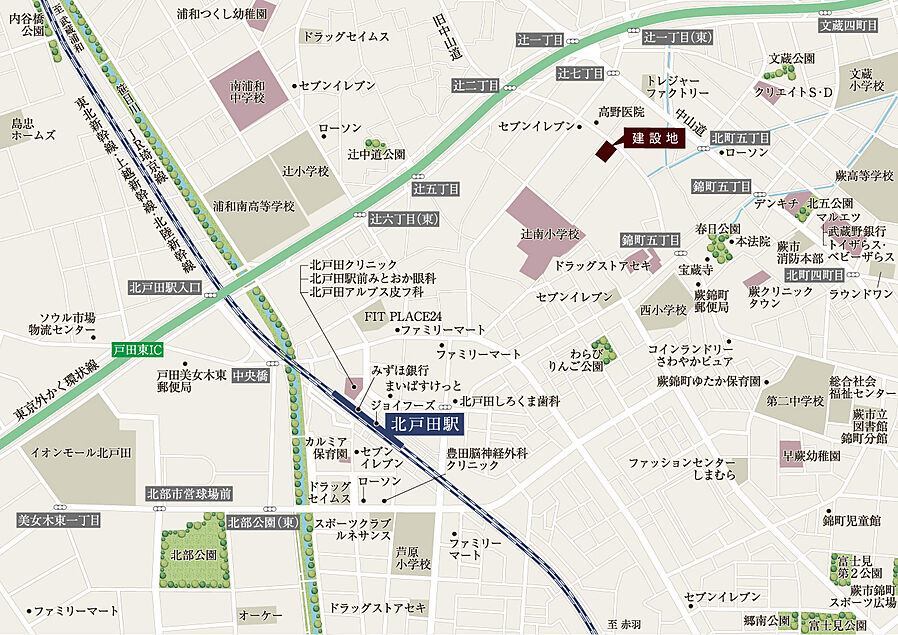 コンフォルシア浦和辻：案内図