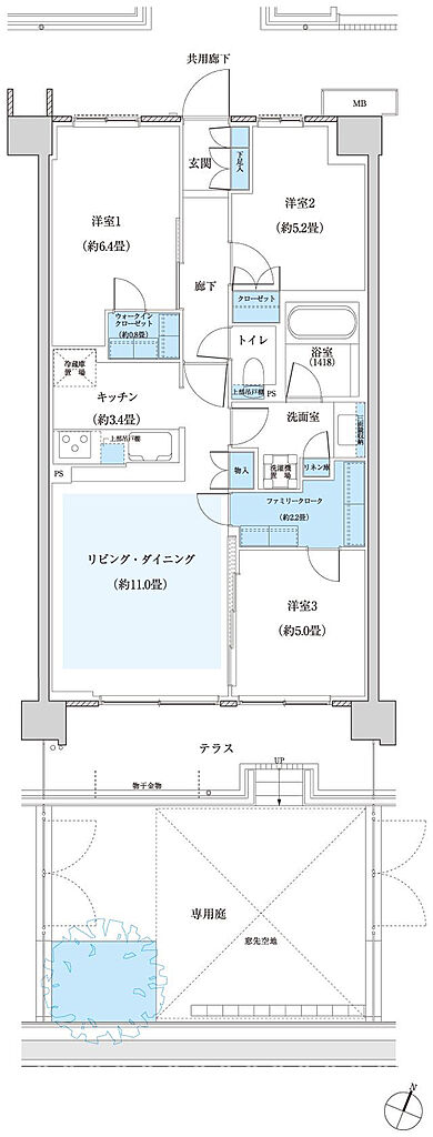 プラネスーペリア西東京緑町 間取り EIg