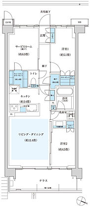 プラネスーペリア西東京緑町 間取り ELt