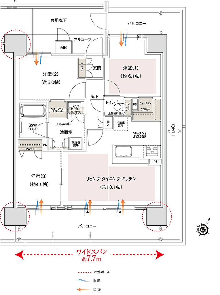 プレイズ南摂津 間取り D