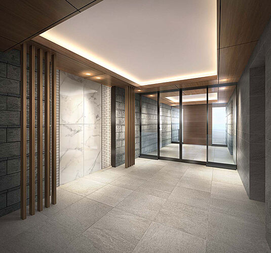 ガーラ・レジデンス稲城矢野口駅前 エントランスホール完成予想CG