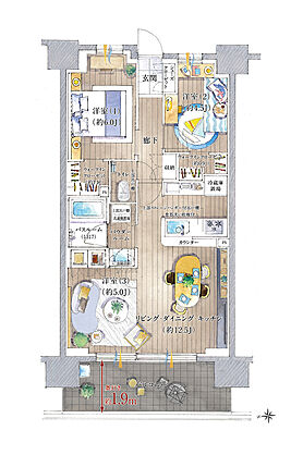ガーラ・レジデンス湘南台 間取り B1