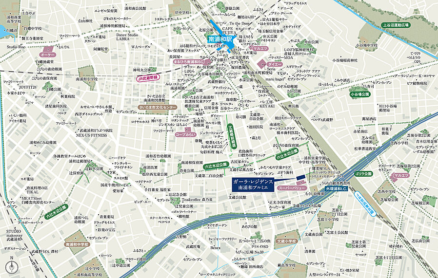 ガーラ・レジデンス南浦和プルミエ：案内図