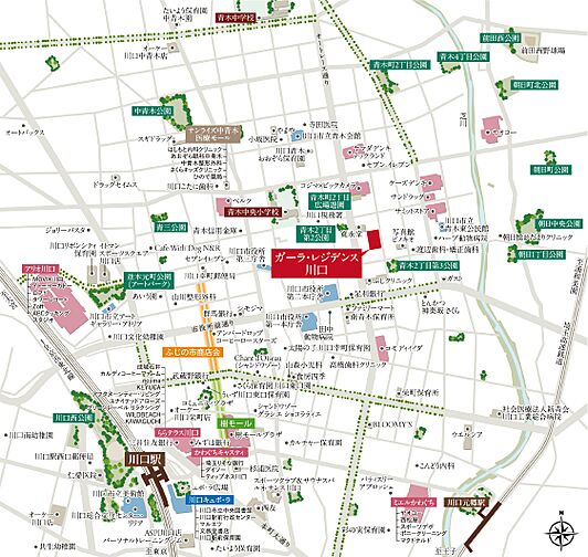 ガーラ・レジデンス川口 現地案内図