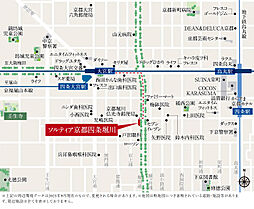 ソルティア京都四条堀川 モデルルーム案内図